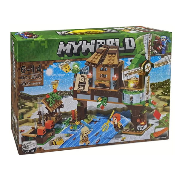 Конструктор LB  My World Мельница у реки 402 деталей