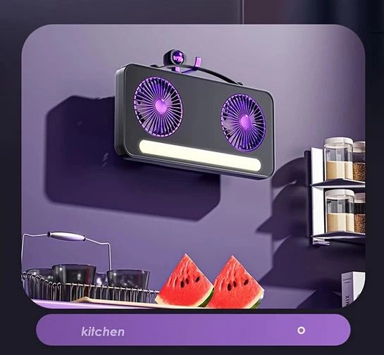  Портативный настольный вентилятор ночник Dual Head Fan