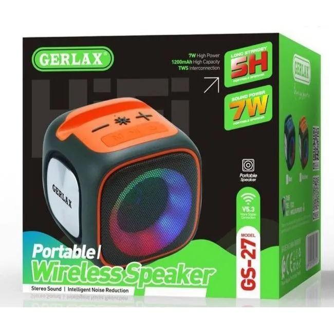 Портативная Bluetooth-колонка Gerlax GS-27