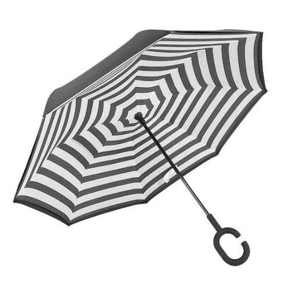 Антизонт зонт наоборот в полоску