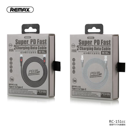 Кабель Remax Super RC-151cc - Silver, USB - USB Type-C, серебристый