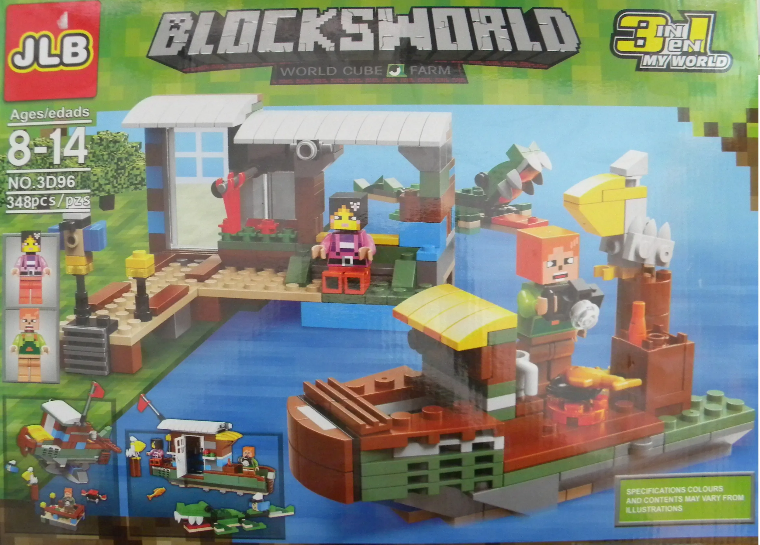 Конструктор Blocksworld 3D96 348 pcs +