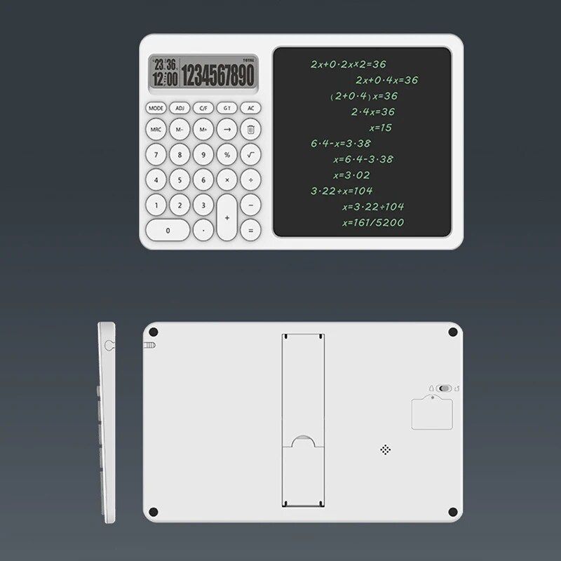Портативный калькулятор графический планшет со стилусом для заметок Calculator LCD Writing Tablet