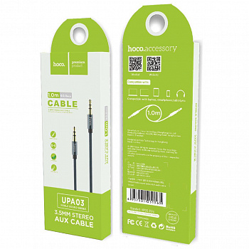 Кабель Hoco UPA03 Noble, 3.5 AUX mini jack 3.5 mm