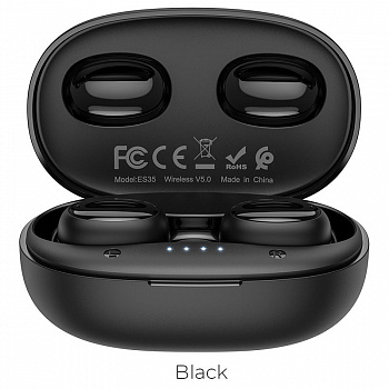 Беспроводные наушники HOCO ES35 Breezy, Bluetooth, 500 мАч, Черный, сенсорная функция, вызов Siri