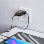 Зарядное устройство BOROFONE BA50A Beneficence Lightning, 2.1A, черный, два порта