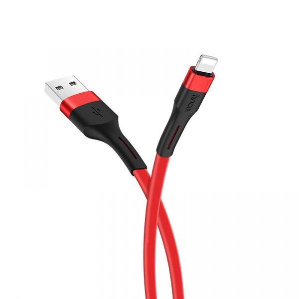 Кабель Hoco X34, lightning, 1 м, красный