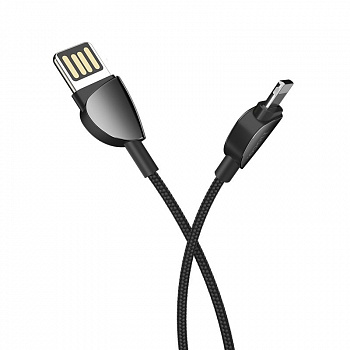 Кабель Hoco U62, lightning, 1.2 м, черный