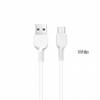 Кабель Hoco X20 Flash, USB - USB Type-C, 3 м, белый
