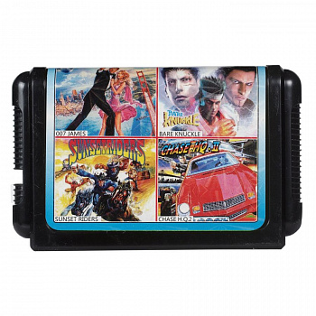 Картридж 16 bit для Sega Mega Drivi 4 в 1