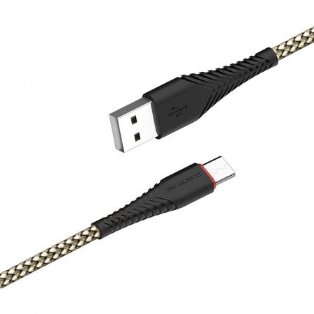 Кабель Borofone BX25, USB - USB Type-C, 1 м, черный