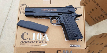 Металлический пистолет для страйкбола Colt Air Soft Gun C10A