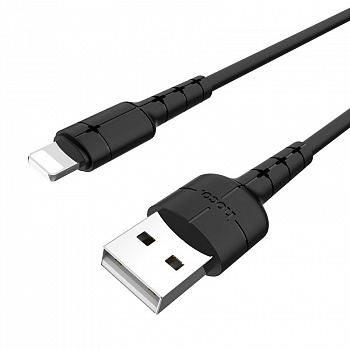 Кабель Hoco X30, lightning, 1.2 м, черный
