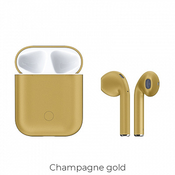 Беспроводные наушники HOCO ES28 Original, Bluetooth, 400 мАч, шампань, Hands-free, с боксом