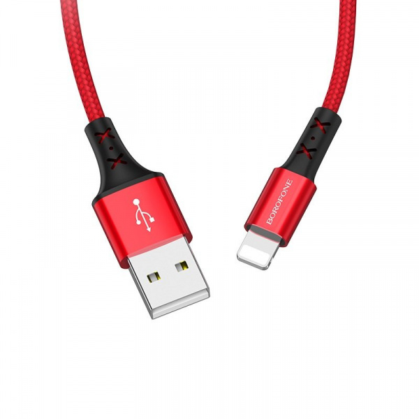 Кабель Borofone BX20 Enjoy, lightning, 1 м, красный
