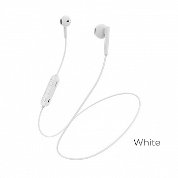 Беспроводные наушники BOROFONE BE27 Cool song sports, Bluetooth, 55 см, 70 мАч, Белый, Hands-free/TF