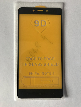 Защитное стекло Full Glue для Xiaomi Redmi Note 4, черный