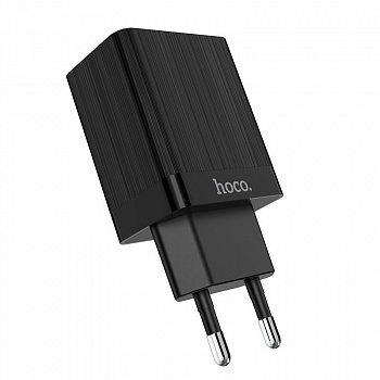 Сетевое зарядное устройство Hoco C51A, 2 USB, 3.4А, черный