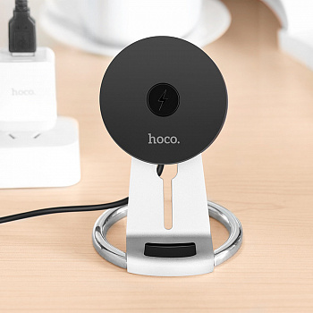 Беспроводная зарядка hoco CW5A Unhindered Desktop