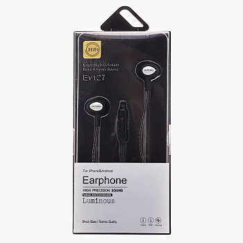 Наушники-вкладыши Elmcoei EV127 Black