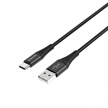 Кабель Borofone BX29 Endurant, USB - USB Type-C, 1 м, черный