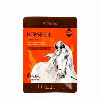 Тканевая маска для лица Farmstay Horse Oil