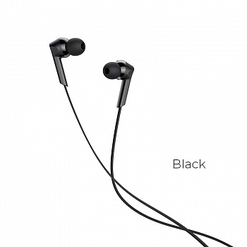 Проводные наушники HOCO M72 Admire, Jack 3.5mm, Черный, контроллер с микрофоном
