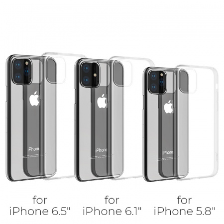 Чехол HOCO TPU Light Series для iPhone 11 Pro Max, прозрачный, 0,8 мм