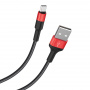Кабель Hoco X26 Xpress, USB - USB Type-c, 1 м, черно-красный