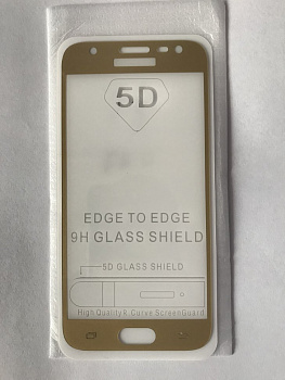 Защитное стекло Full Glue для Samsung J330, золотой