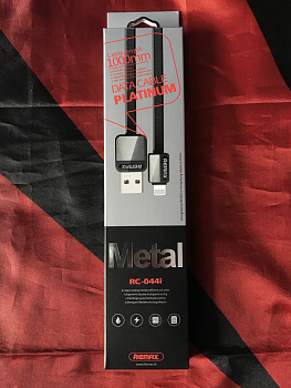 Кабель Remax Platinum RC-044i, lightning, 1 м, черный