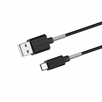 Кабель Borofone BX11 uJet USB - micro USB, 1 м черный
