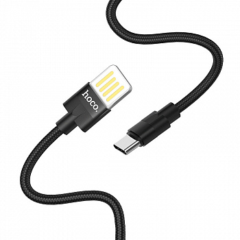 Кабель hoco U55, USB - USB Type-C, 1.2 м, черный