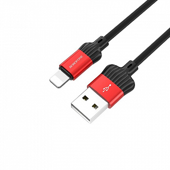 Кабель Borofone BX8 MaxSync, lightning, 1 м, красный
