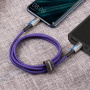 Кабель Baseus CATSD-J05, USB - USB Type-C, 1 м, quick charge 3.0, синий