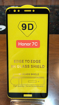 Защитное стекло Full Glue для Huawei  Honor 7C, черный
