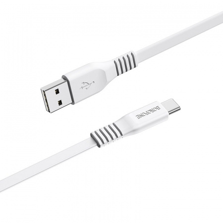 Кабель Borofone BX23, USB - USB Type-C, 1 м, белый