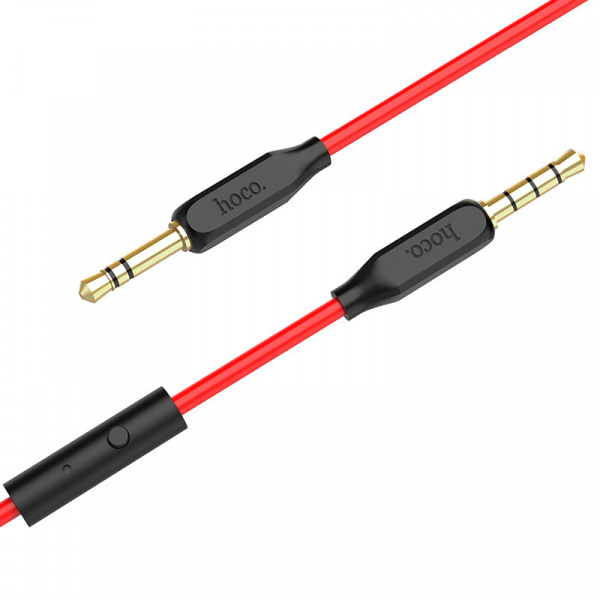 Кабель Hoco UPA12, 3.5 AUX mini jack 3.5 mm, 1 м, черный