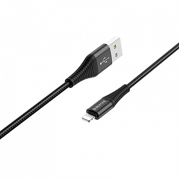 Кабель Borofone BX29 Endurant, lightning, 1 м, черный
