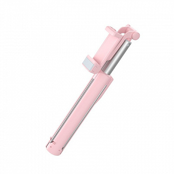 Монопод для селфи Hoco K10A, Bluetooth, розовый
