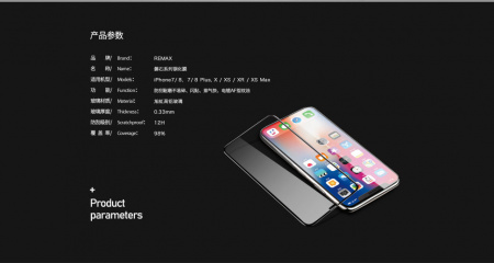 Защитное стекло Remax Panshi для iPhone XR GL-51