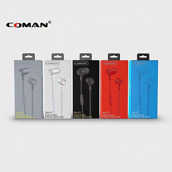 Наушники-вкладыши Coman CM-37 White