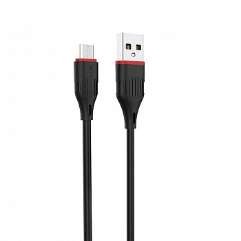 Кабель Borofone BX17 USB - micro USB, 1 м черный