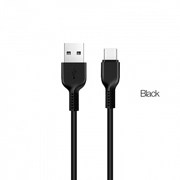 Кабель Hoco X20 Flash, USB - USB Type-C, 1 м, черный