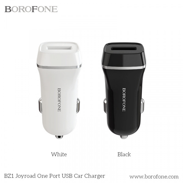 Автомобильное зарядное устройство Borofone BZ1 JoyRoad, черный