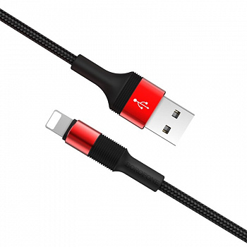 Кабель Borofone BX21 Outstanding, lightning, 1 м, красный