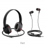Беспроводные наушники HOCO W24 Bluetooth, красный