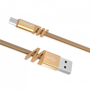 Кабель Borofone BX6 JoyCord USB - micro USB, 1 м золотой