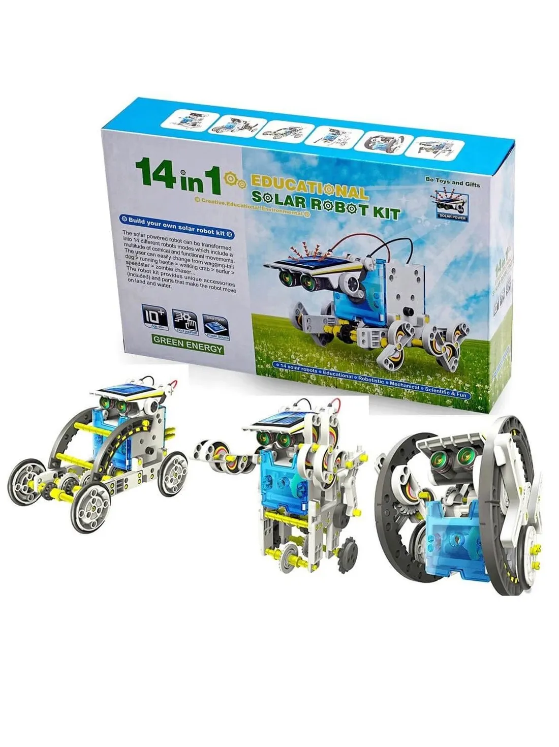 Конструктор Solar Robot 14 в 1 на солнечной батарее