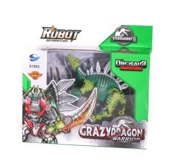 Динозавр трансформер Стегозавр Crazy Dragon Warrior